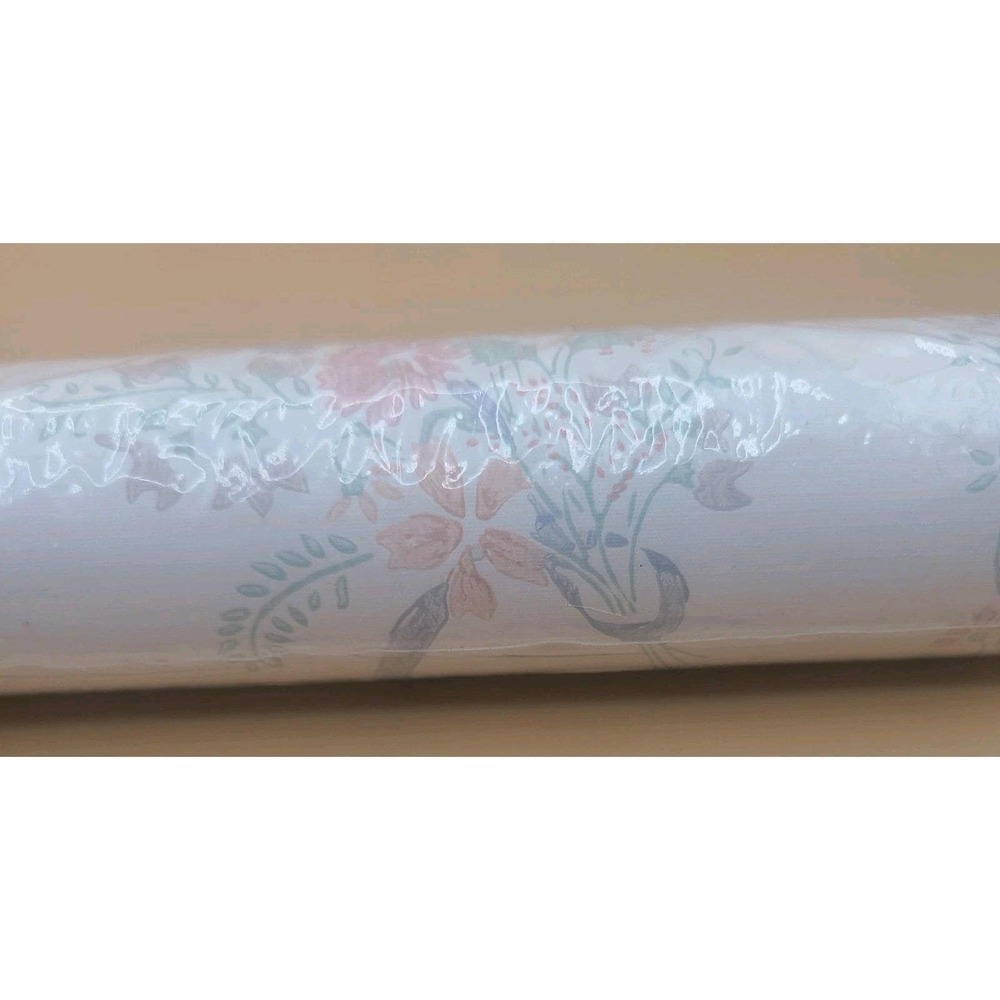2 rolls 80s Eisenhart Wallcoverings Cottage Core Pastel Floral Wallpaper Border